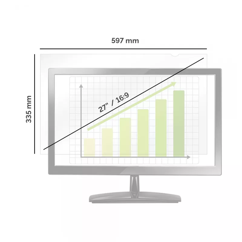 Fellowes PrivaScreen 68,6 cm (27 inch) monitor frameloos privacyfilter