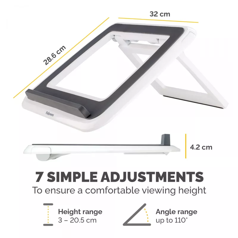 Laptopstandaard Fellowes I-Spire Quick Lift verstelbaar