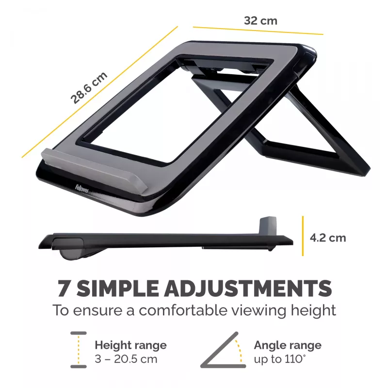 Laptopstandaard Fellowes I-Spire Quick Lift verstelbaar