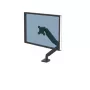 Fellowes Platinum Series monitorarm – monitorhouder voor beeldschermen van 8 kg en 40 inch – verstelbare monitor tafelhouder – kantelen 45° zwenken 180° draaien 360° rotatie 360°, VESA 75 x 75/100 x 100 – zwart