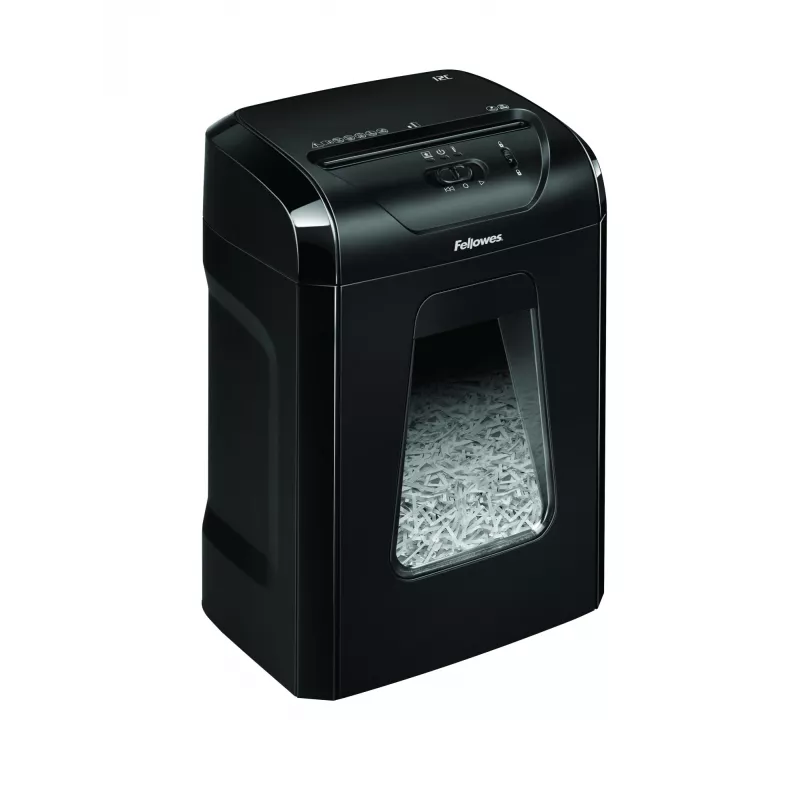 Fellowes Powershred 12C papierversnipperaar kruissnit 22,5 cm zwart