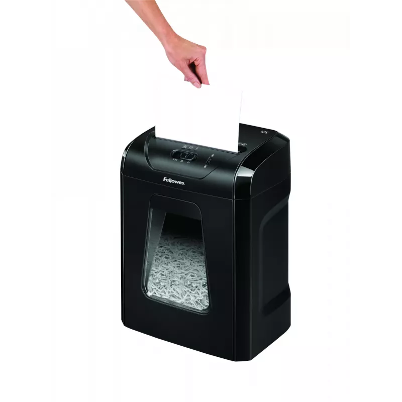 Fellowes Powershred 12C papierversnipperaar kruissnit 22,5 cm zwart