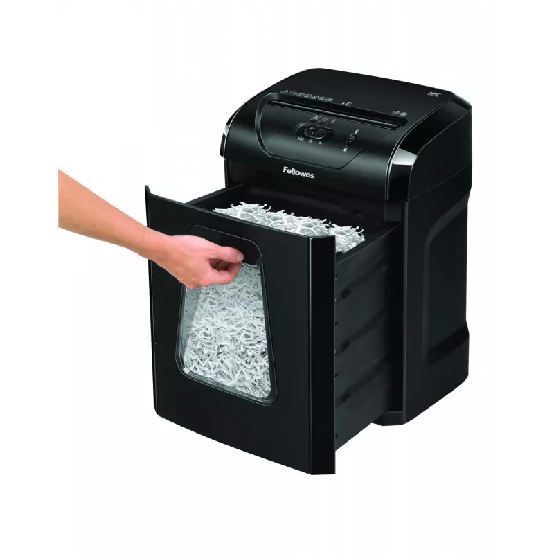 Fellowes Powershred 12C papierversnipperaar kruissnit 22,5 cm zwart