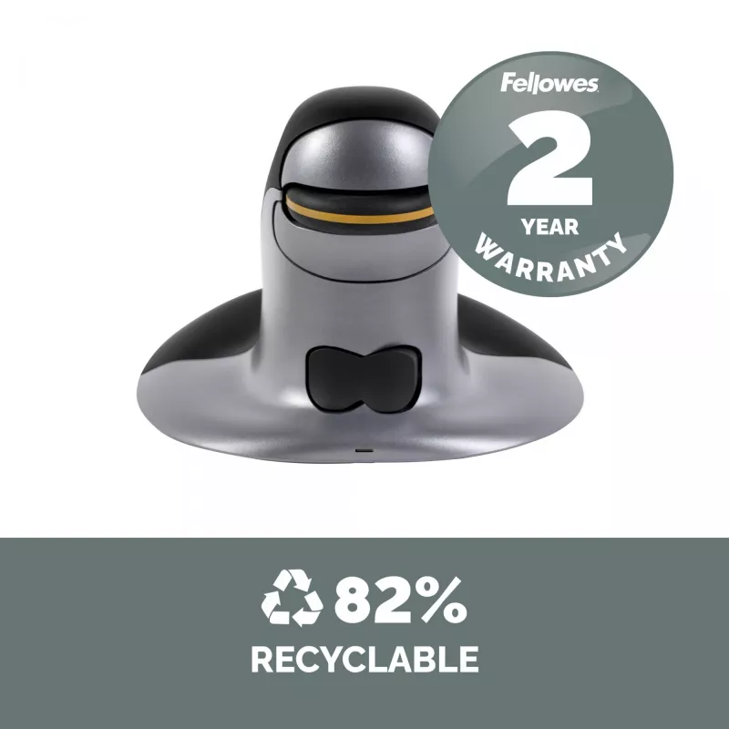 Fellowes 9894701 muis office dubbelhandig RF draadloos laser 1200 DPI