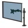 Fellowes Reflex monitorhouder – monitorhouder voor 8 kg 32 inch beeldschermen – verstelbare monitor-bureauhouder – kanteling 45° zwaaien 180° rotatie 360°, VESA 75 x 75/100 x 100 – zwart