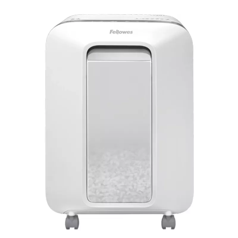 Fellowes Powershred LX201 microsnijder papierversnipperaar wit, microsnijder, 23 cm, 2 x 12 mm, 22 L, touch, 4 wielen