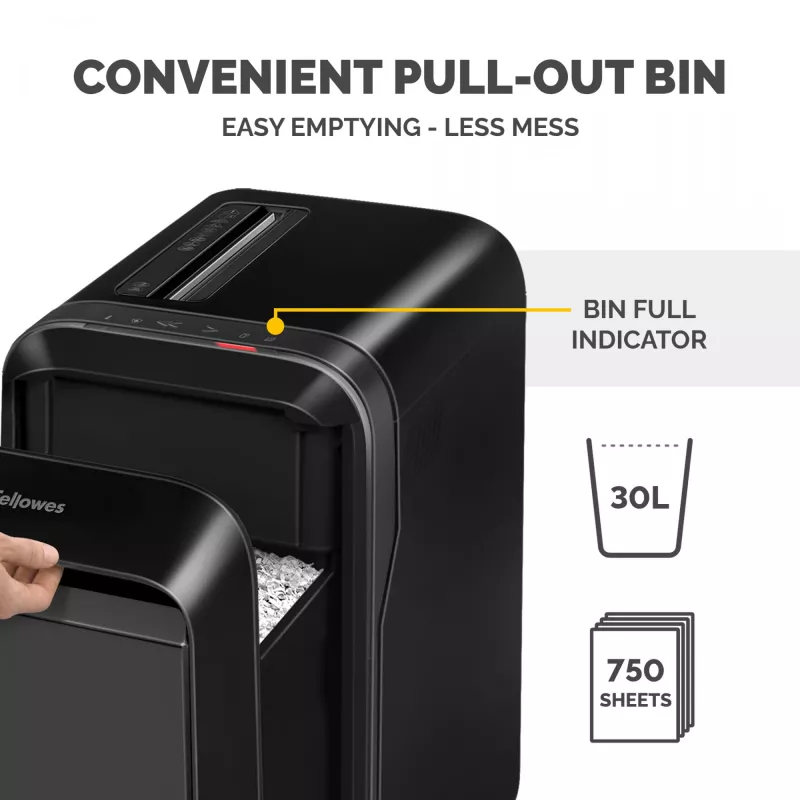 Fellowes LX Series Powershred LX220 papierversnipperaar 65 dB zwart