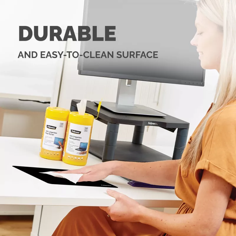 Fellowes Earth Series muismat – zwart, zwart, effen, antislip ondergrond