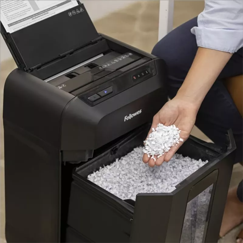Fellowes Automax 80M papierversnipperaar partikelsnijder 22 cm zwart