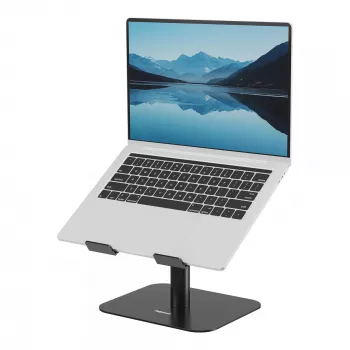 Fellowes Alumia Laptop-Riser – bureau-laptopstandaard, max. grootte 15 inch, max. gewicht 5 kg, zwart