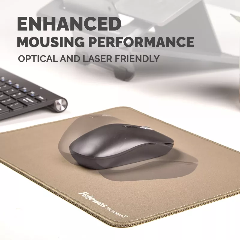Fellowes Breyta (New) XL muispad Sand, Sand, monochromatisch, antislip onderlaag