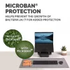 Fellowes Computer-bureauonderlegger met antislip basis Breyta bureauonderlegger met antibacteriële bescherming grijs