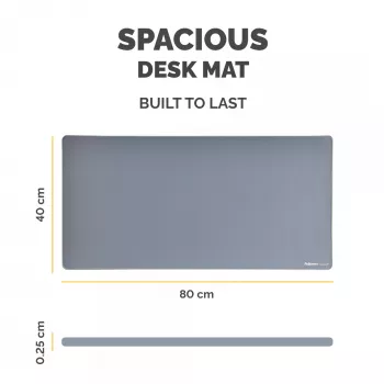 Fellowes Computer-bureaumat met antislip onderkant Breyta bureaumat met antibacteriële bescherming Marine