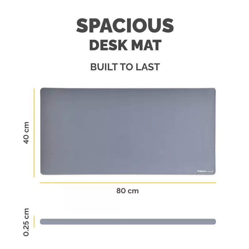 Fellowes Computer-bureaumat met antislip onderkant Breyta bureaumat met antibacteriële bescherming Marine
