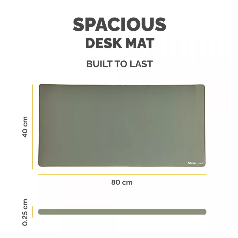 Fellowes Computer-bureaumat met antislip onderkant Breyta bureaumat met antibacteriële bescherming salie