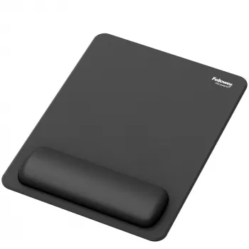 Fellowes Breyta XL muispad polssteun XL muispad polssteun met antibacteriële bescherming ergonomische muismat zwart