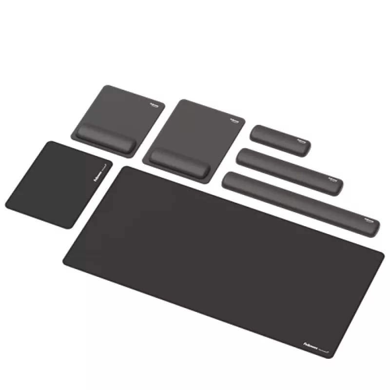 Fellowes Polssteun Breyta Palm Rest met antibacteriële bescherming ergonomische polssteun zwart