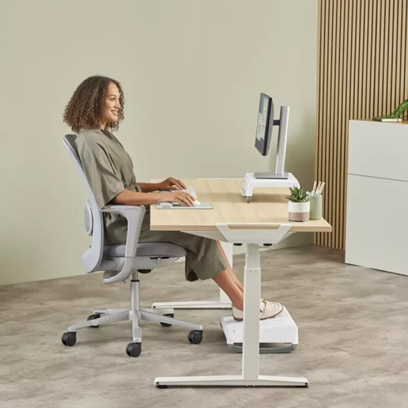 Fellowes Polssteun Breyta Palm Rest met antibacteriële bescherming ergonomische polssteun Sage