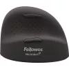 Fellowes Breyta Plus+ verticale muis – klein, rechtshandig, verticaal design, optisch, Bluetooth + USB-C, 2400 DPI, zwart