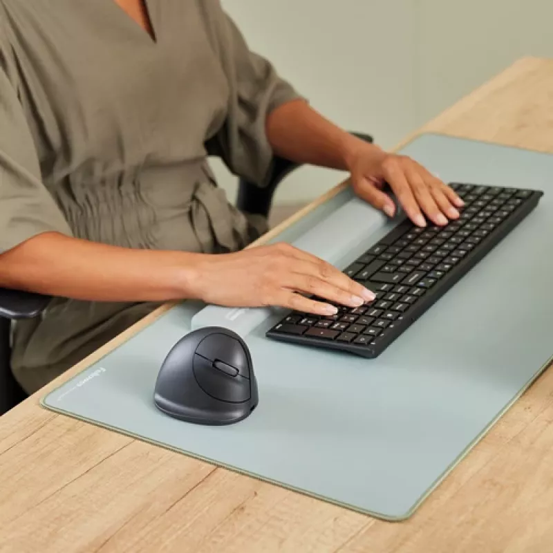 Fellowes Verticale draadloze muis Breyta Plus+ ergonomische linkshandige verticale muis met antibacteriële bescherming medium
