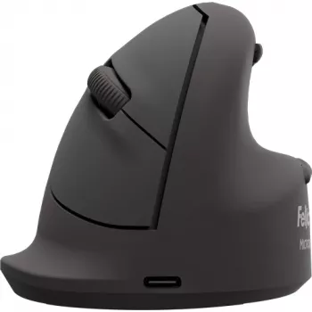 Fellowes Verticale draadloze muis Breyta Plus+ ergonomische linkshandige verticale muis met antibacteriële bescherming, groot
