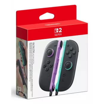 Nintendo Joy-Con 2 paar lichtpaars/lichtgroen, gamepad, Nintendo Switch 2, home-knop, analoog/digitaal, draadloos, Bluetooth