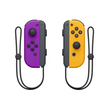 Gamepad NINTENDO Joy-Con draadloos Bluetooth voor Nintendo Switch — zwart/oranje/paars, analoog/digitaal, D-pad