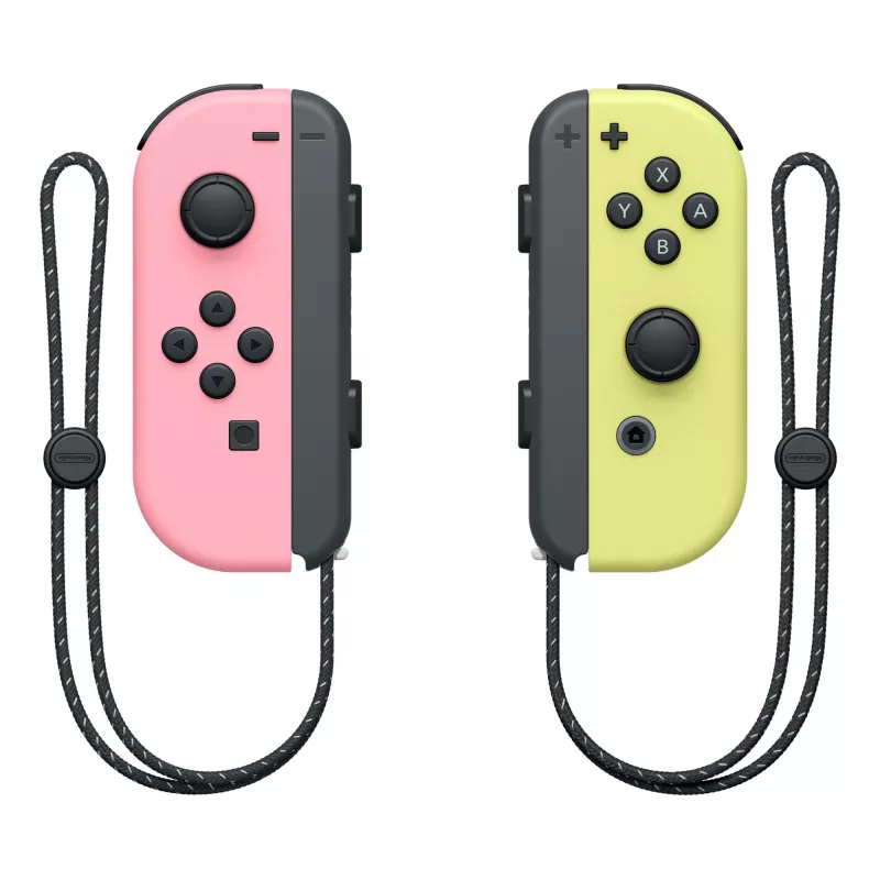 Nintendo 10011583 gaming-controller roze, geel Bluetooth gamepad analoog/digitaal Nintendo Switch, Nintendo Switch OLED