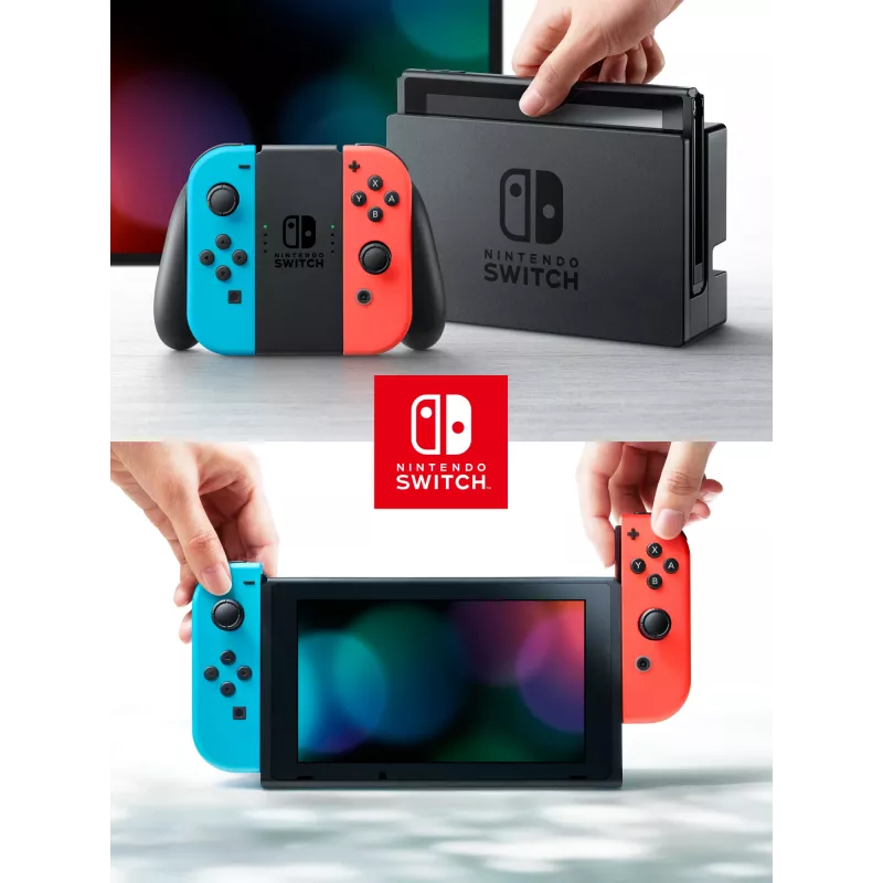 Nintendo Switch draagbare spelcomputer 15,8 cm (6,2 inch) 32 GB touchscreen WLAN blauw, grijs, rood