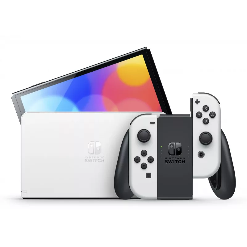 Nintendo Switch OLED draagbare spelconsole 17,8 cm (7″) 64 GB touchscreen Wi-Fi zwart, wit