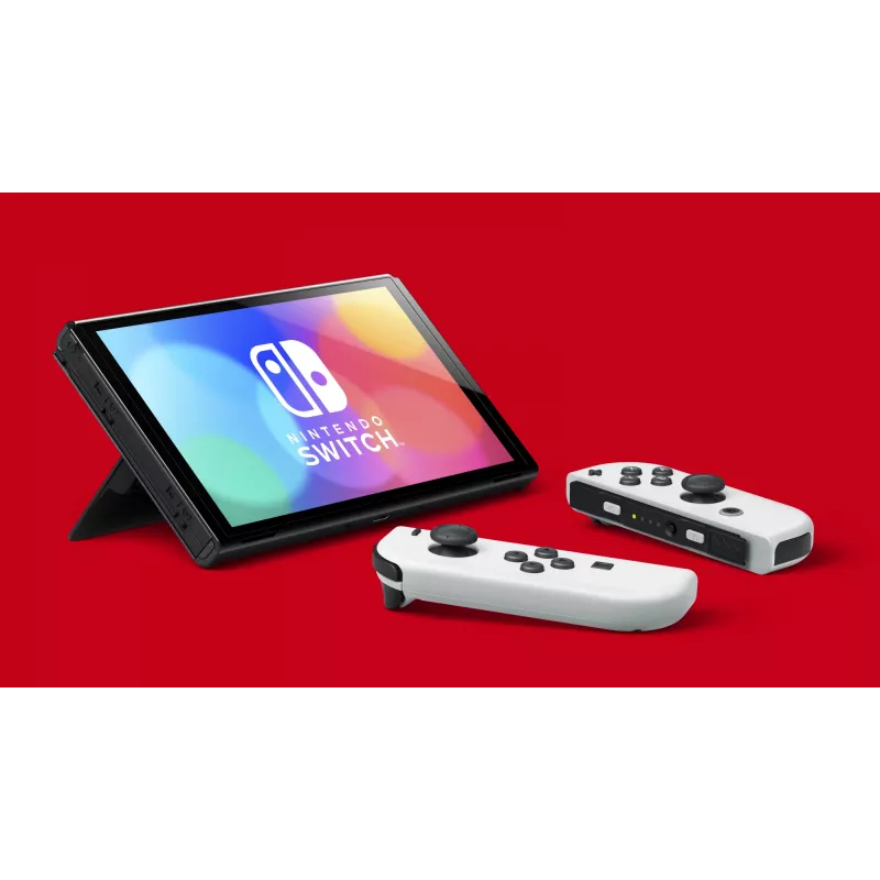 Nintendo Switch OLED draagbare spelconsole 17,8 cm (7″) 64 GB touchscreen Wi-Fi zwart, wit