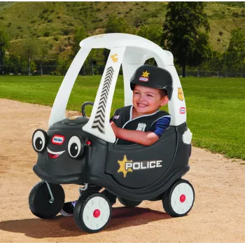 Little Tikes Tikes Patrol politieauto, 1,5 jaar, 4 wielen, kunststof, zwart, wit, batterijen vereist