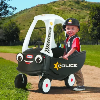 Little Tikes Tikes Patrol politieauto, 1,5 jaar, 4 wielen, kunststof, zwart, wit, batterijen vereist