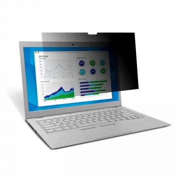 3M privacyscherm voor 33,8 cm (13,3 inch) widescreen-laptop, 16:9, laptop, frameloos privacyscherm, antireflectie