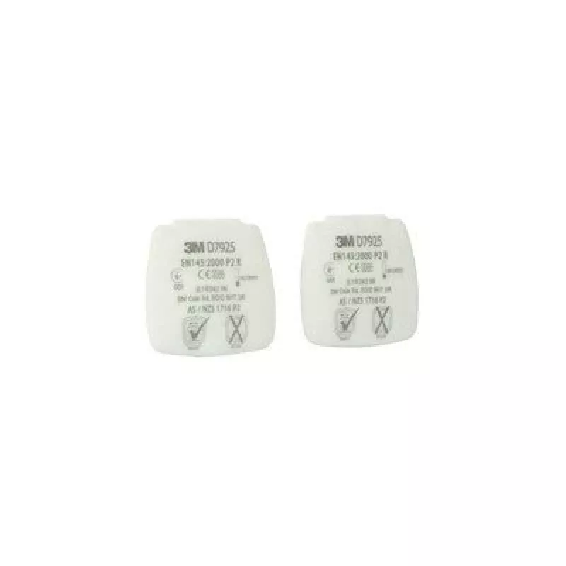 3M D7925 ademhalingsbescherming-accessoire deeltjesfilter 4 stuks