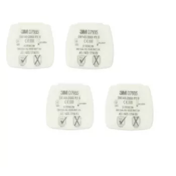 3M D7935 ademhalingsbescherming-accessoire deeltjesfilter 4 stuks