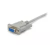StarTech.com 10 ft cross-wired DB9 naar DB25 seriële nullmodemkabel - F/M