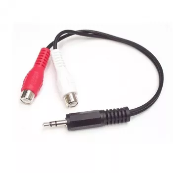 StarTech.com 6in stereo-audiokabel – 3,5 mm stekker naar 2x cinch-bus