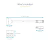 StarTech.com 2-naar-1 RJ45 splitter kabeladapter - F/M, 10/100Base-T(X), Cat5e, grijs, polyvinylchloride (PVC), 0,33 m, stekker/bus