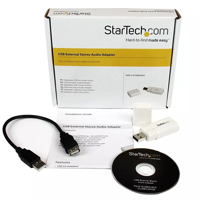 StarTech.com USB naar stereo-audio adapter converter