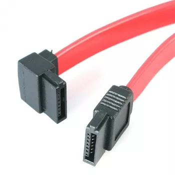 StarTech.com 18 inch SATA naar linkshaakse SATA Serial ATA kabel – F/F