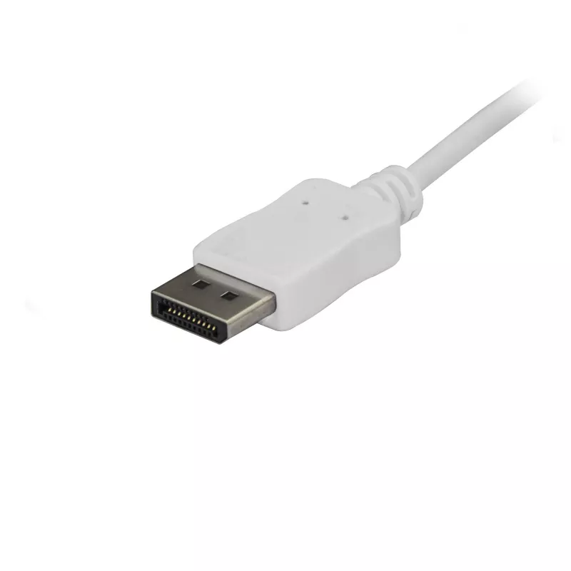 StarTech.com 1,8m USB-C naar DisplayPort 1.2 kabel 4K 60Hz – USB-C naar DisplayPort adapterkabel HBR2 – DP Alt Mode naar DP monitor videokabel – Compatibel met Thunderbolt 3 – wit
