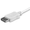 StarTech.com 1 m USB-C naar DisplayPort 1.2 kabel 4K 60 Hz – USB-C naar DisplayPort adapterkabel HBR2 – USB Type-C DP Alt Mode naar DP monitor videokabel – Werkt met Thunderbolt 3 – wit