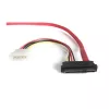 StarTech.com 18 inch SAS 29-pins naar SATA-kabel met LP4-stroomvoorziening