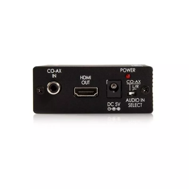 StarTech.com component naar HDMI videoconverter met audio, zwart, RoHS, CE, FCC, 1080p, HDMI, 5 V, 80 mm