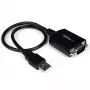 StarTech.com 1,8m 1-poorts professionele USB-naar-serieel adapterkabel met COM-retention, USB-naar-RS232-adapter - TAA