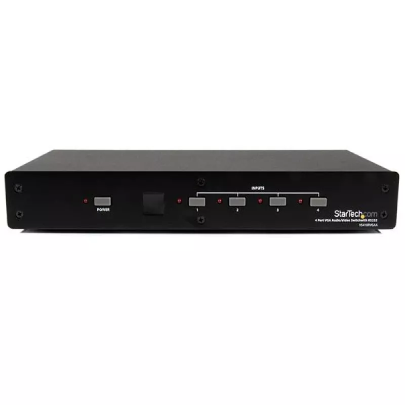 StarTech.com 4-voudige VGA video-audio-switch met RS232-bediening