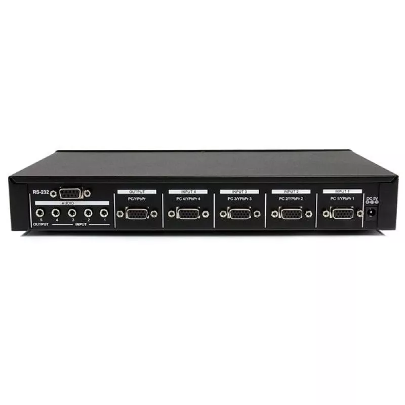 StarTech.com 4-voudige VGA video-audio-switch met RS232-bediening