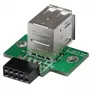 StarTech.com 2-poorts USB moederbord header adapter, IDC, USB 2.0, zwart, groen, roestvrij staal, 20 mm, 125 mm, 230 mm