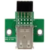 StarTech.com 2-poorts USB moederbord header adapter, IDC, USB 2.0, zwart, groen, roestvrij staal, 20 mm, 125 mm, 230 mm